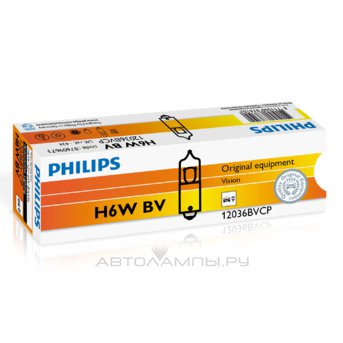 H6W 12V-6W (BAX9s) ( -..) Blue Vision 12036BVCP